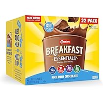 Carnation Breakfast Essentials Powder Drink Mix, Rich Milk Chocolate, 1.26 Ounce (Pack of 22)